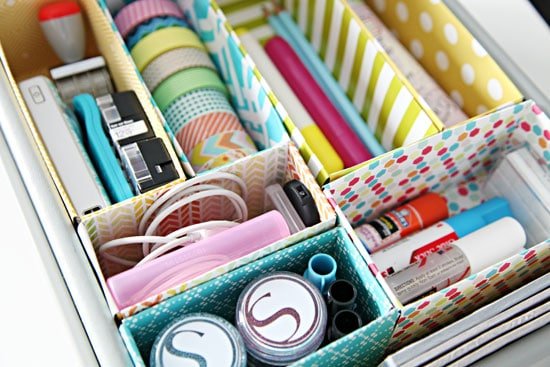 DIY Drawer Organizers from Cereal Boxes