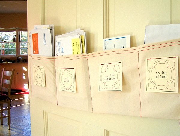 DIY Fabric Mail Sorter Ideas