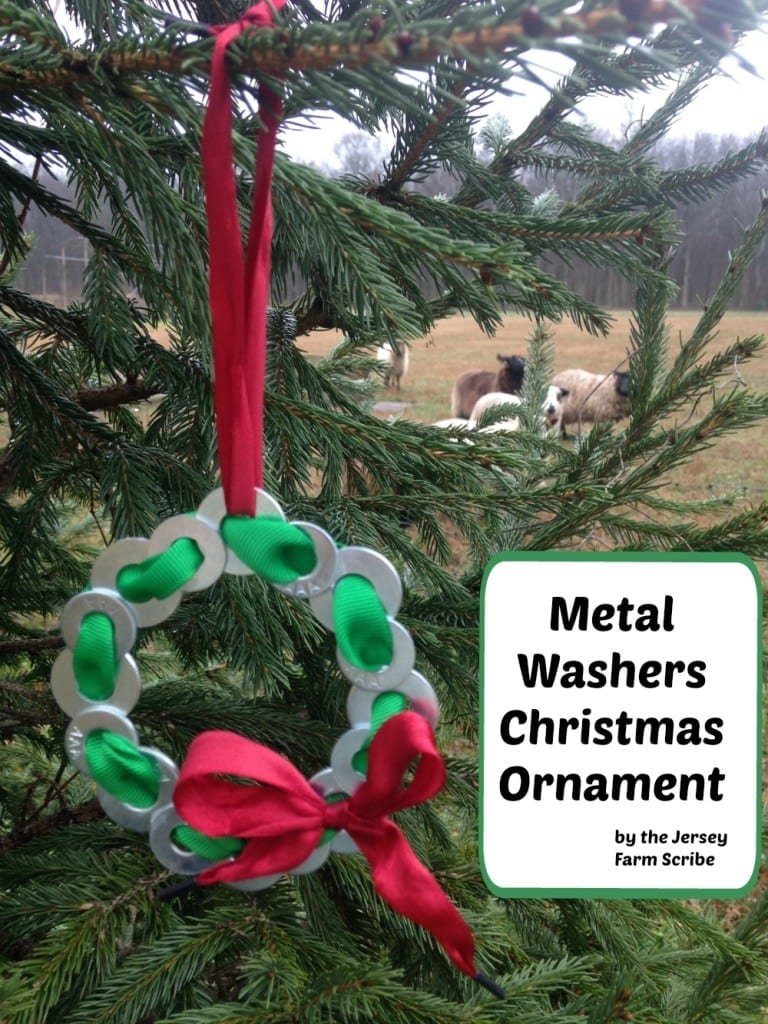 DIY Metal Washer Christmas Ornaments