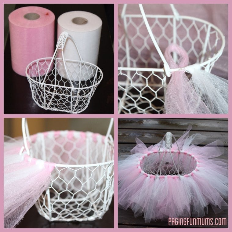 Easy DIY Tutu Basket for Easter