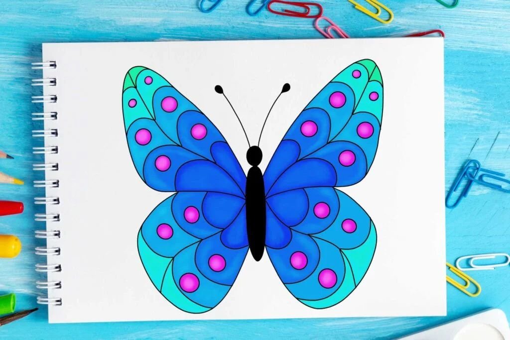 Easy Steps to Draw Butterflies