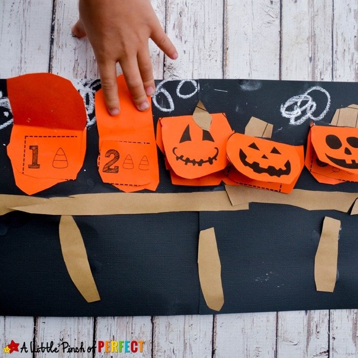 Engaging Pumpkin Counting Flap Book