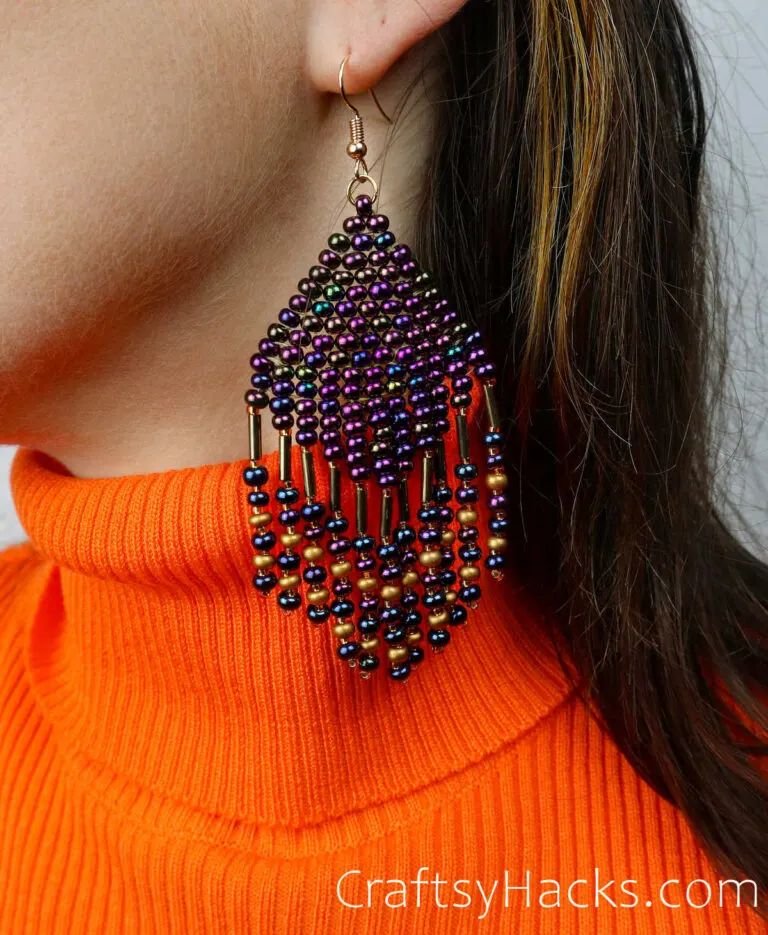 Festive Beaded Earrings for Winter Sales