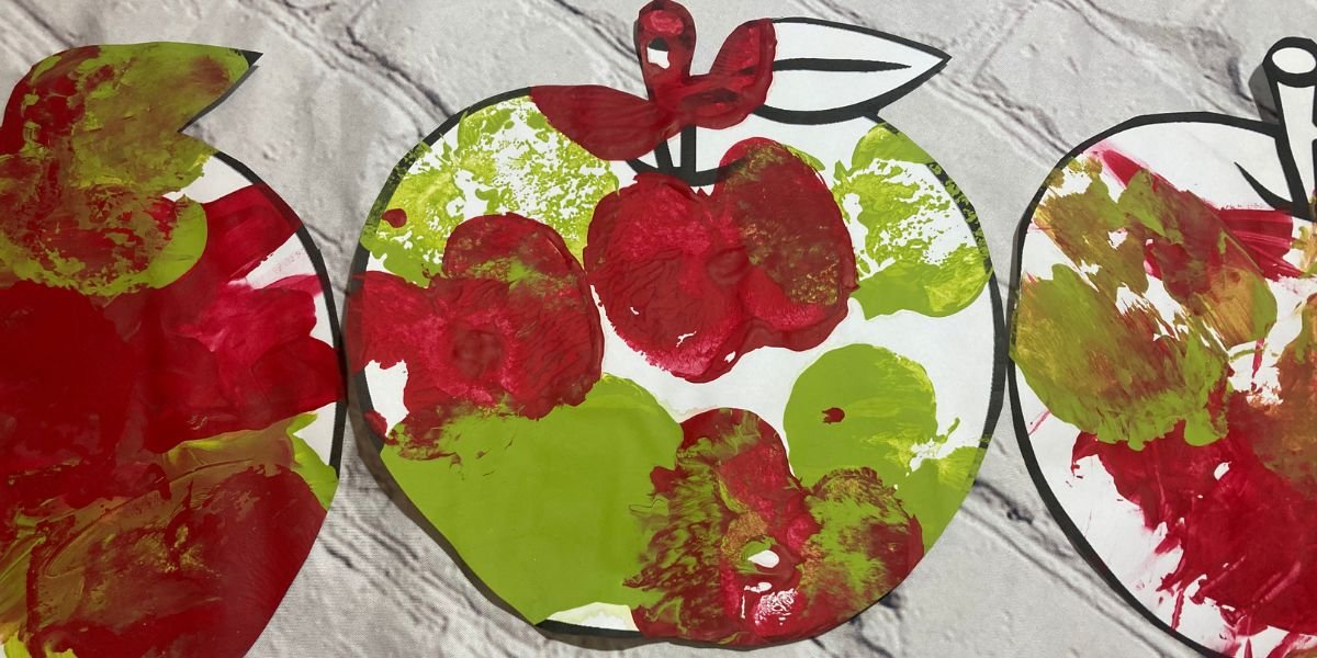 Fun Apple Painting for Toddlers