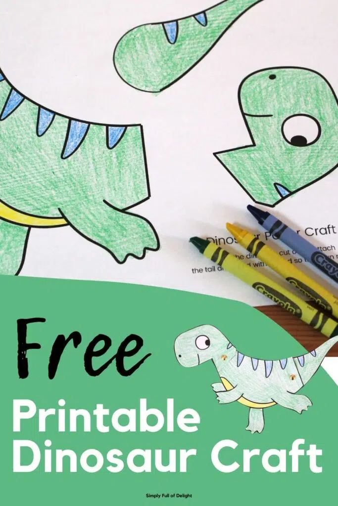 Fun Paper Dinosaur Craft for Kids