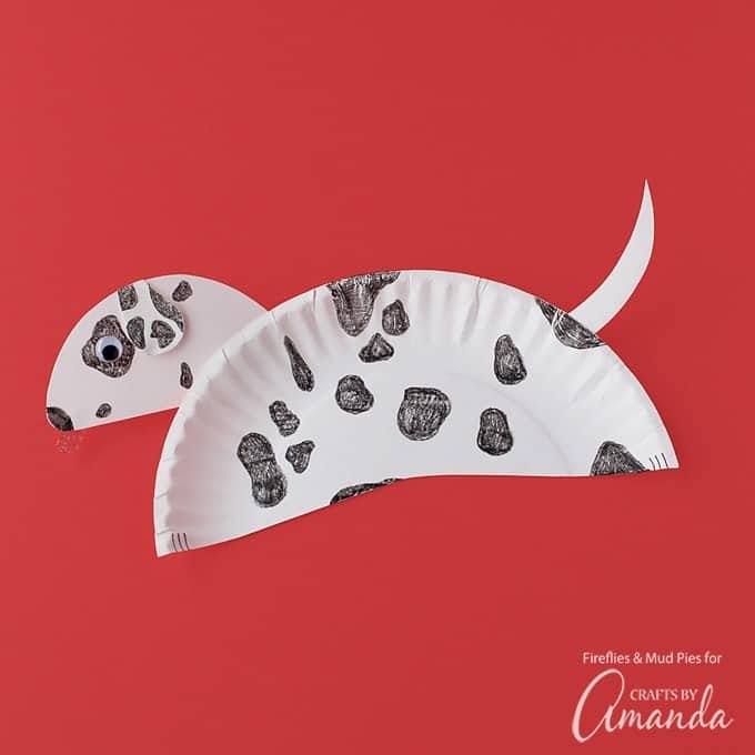 Fun Paper Plate Dalmatian Craft