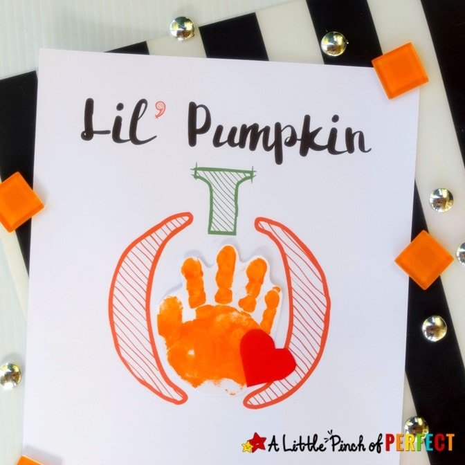 Fun Pumpkin Handprint Craft for Kids