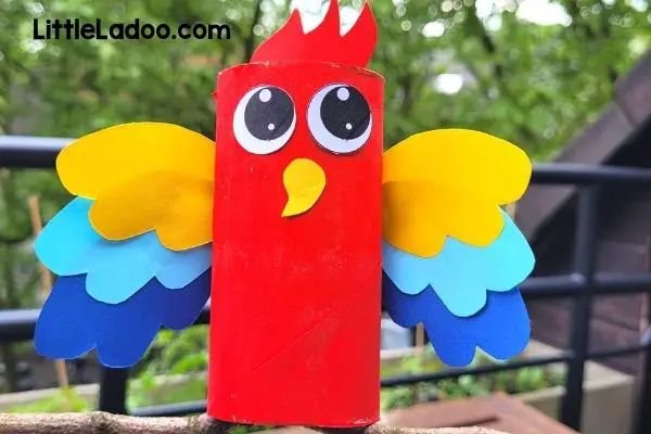 Fun Toilet Paper Roll Macaw Craft