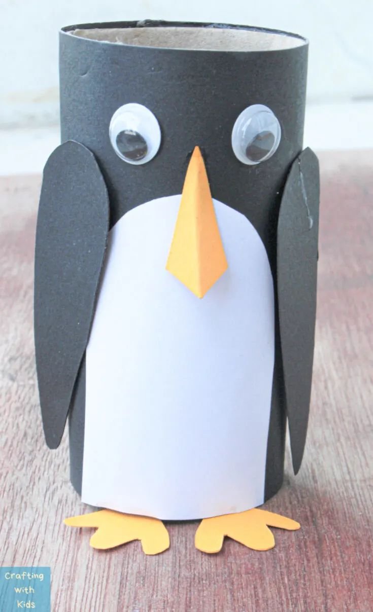 Fun Toilet Paper Roll Penguin Craft