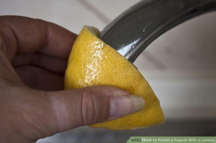 Natural Lemon Solution for Taps