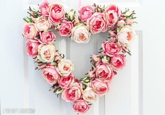 Romantic Floral Wreath for Easter Decor