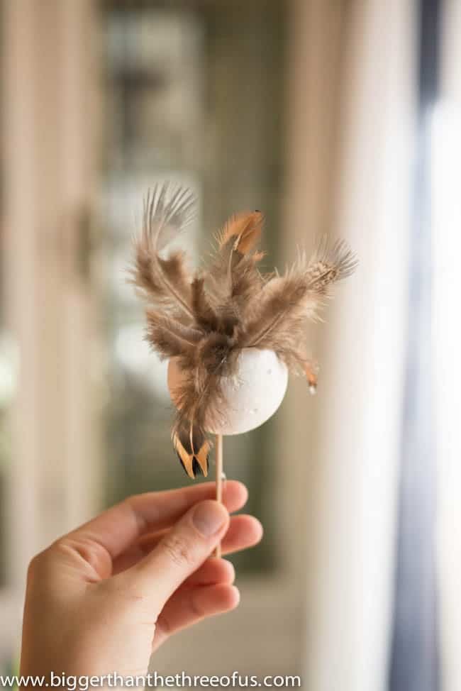 Stunning Feather Ball Ornament Ideas