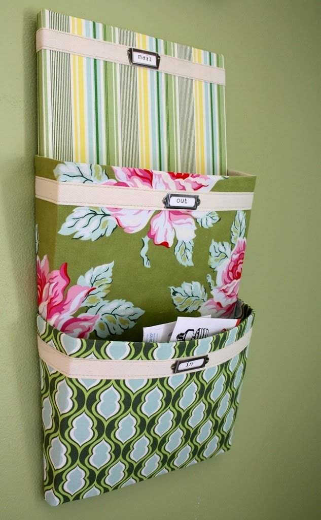 Stylish DIY Fabric Mail Organizer Ideas