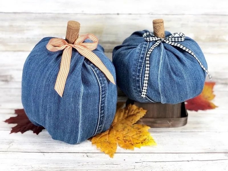 Transform Denim into Fun Pumpkins