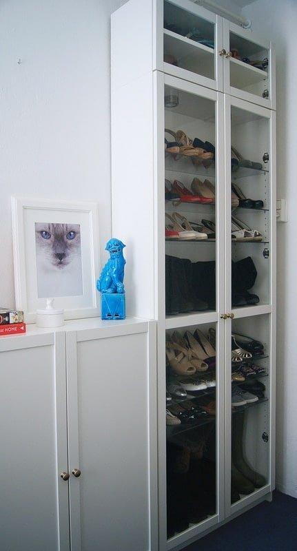 Transform IKEA Billy into Shoe Storage