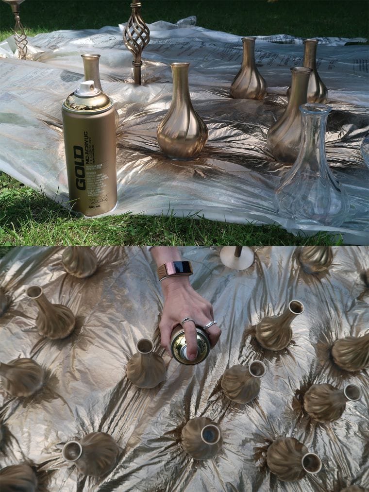 Transform IKEA Vases with Spray Paint