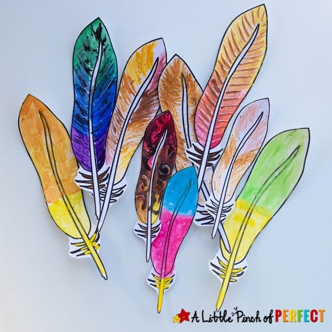 Whimsical Paper Feather Craft Ideas