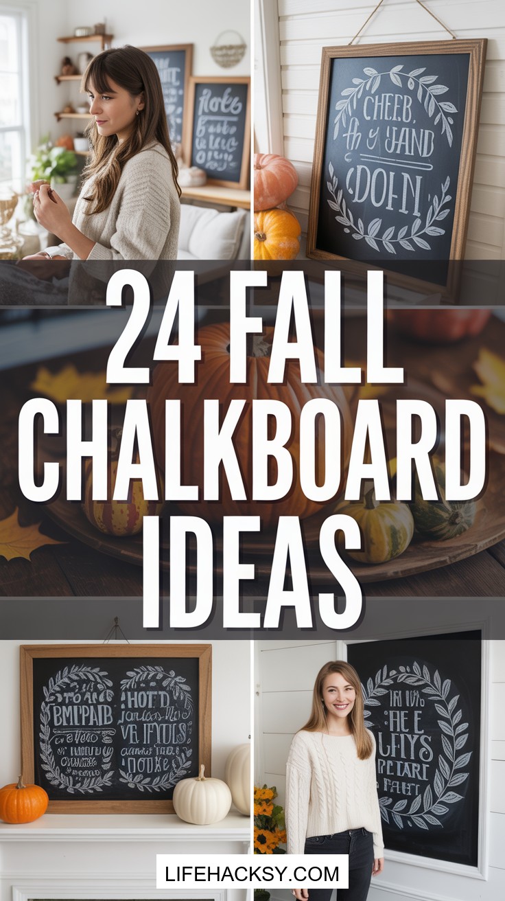 24 Cozy Fall Chalkboard Decor Ideas