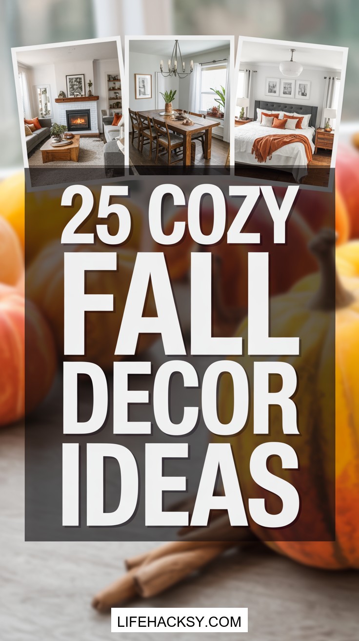 25 Cozy Fall Living Room Decor Ideas
