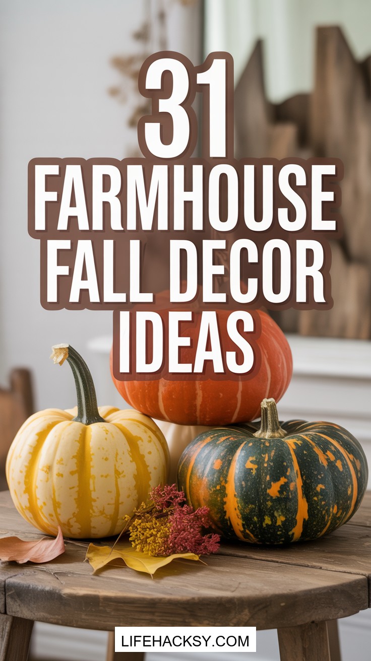 31 Cozy Farmhouse Fall Decor Ideas for Your Home