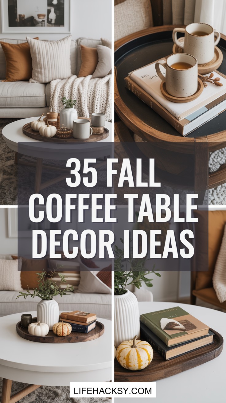35 Cozy Fall Coffee Table Decor Ideas You'll Love