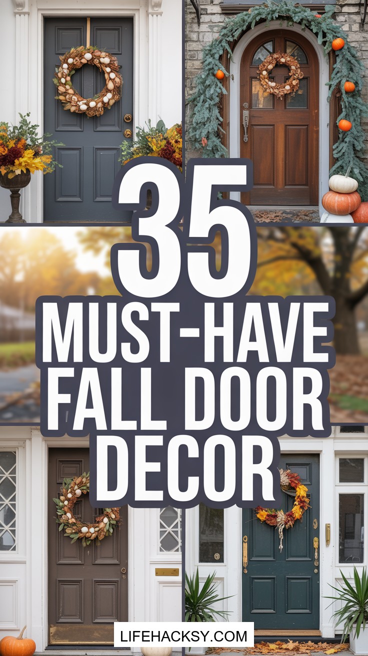 35 Cozy Fall Door Decor Ideas You’ll Love
