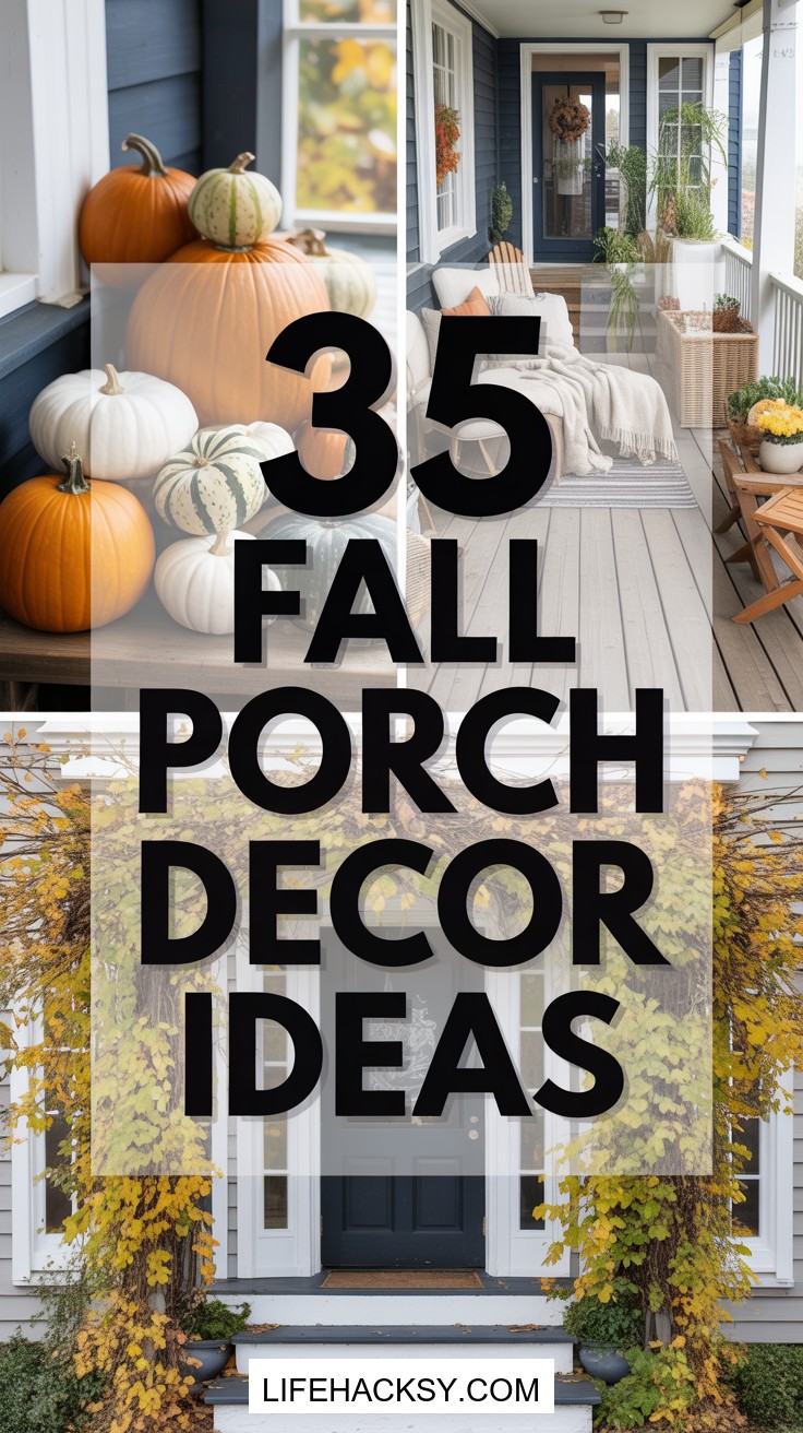 35 Cozy Fall Porch Decor Ideas
