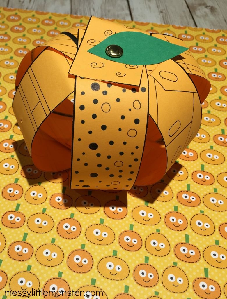 3D Pumpkin Craft Project