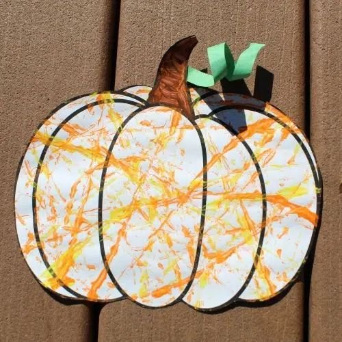 Abstract Pumpkin Painting