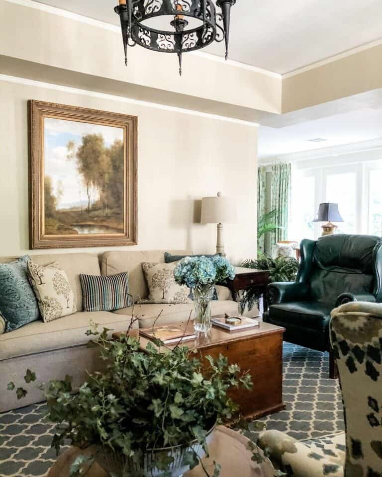 Antique Furniture on Rug