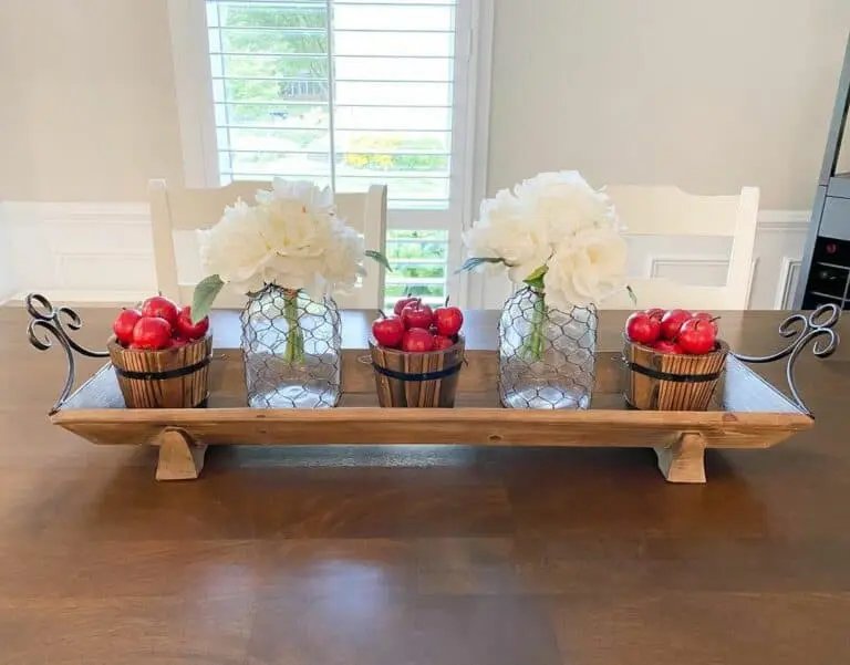 Apple and Flower Centerpiece