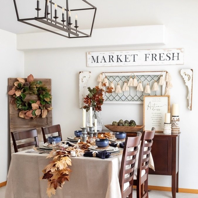 Autumn Farmhouse Dining Decor