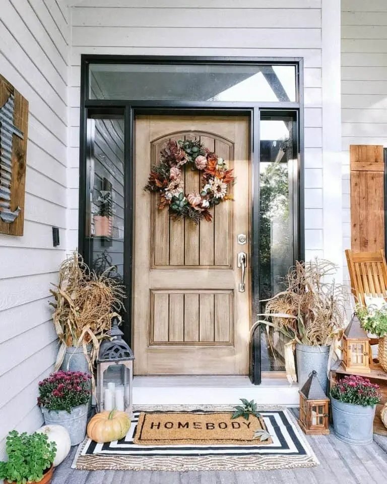 Autumn Leaves Front Door Wreath