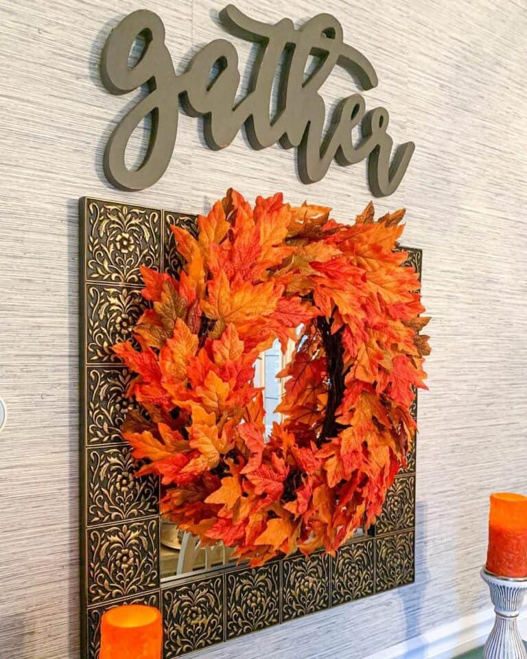 Autumn Wreath Display Ideas