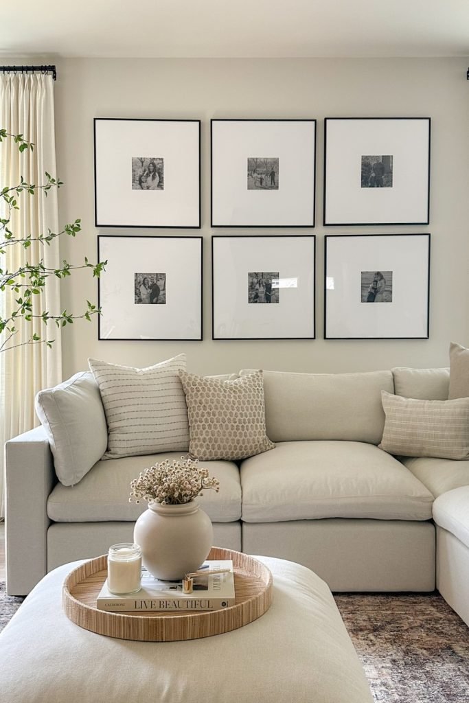Black-Framed Photo Wall