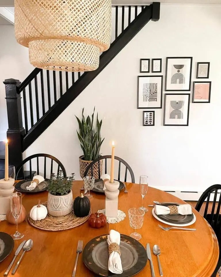 Bohemian Round Table Decor