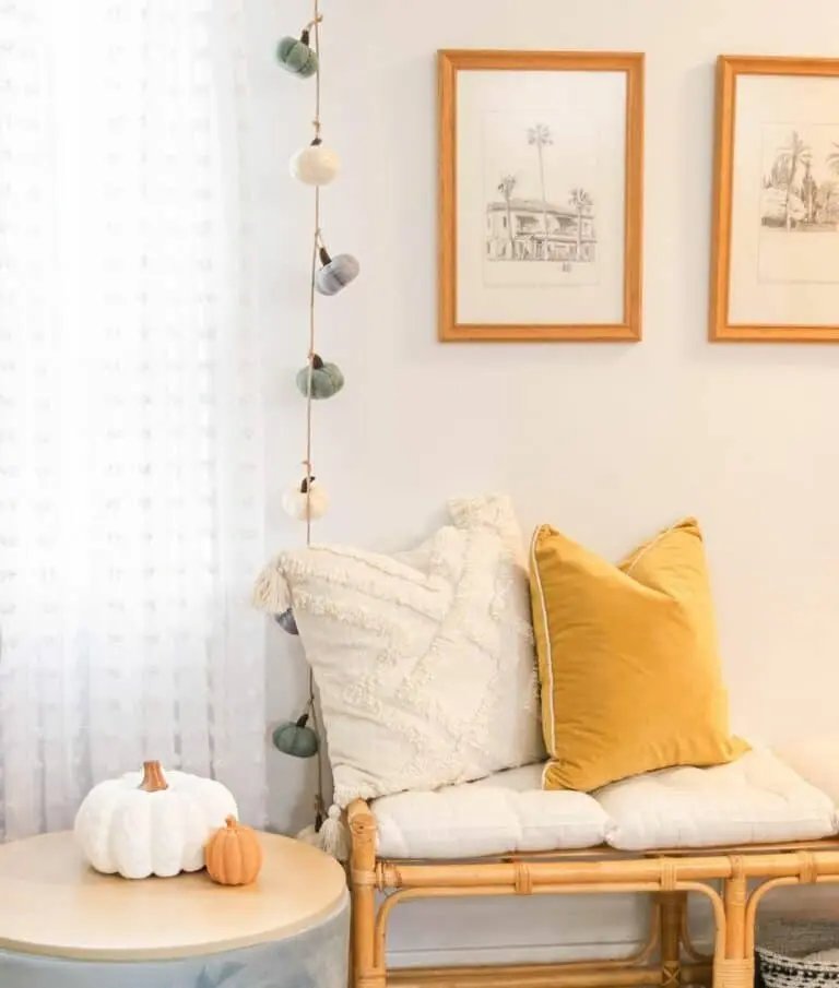 Boho Fall Living Room Decor