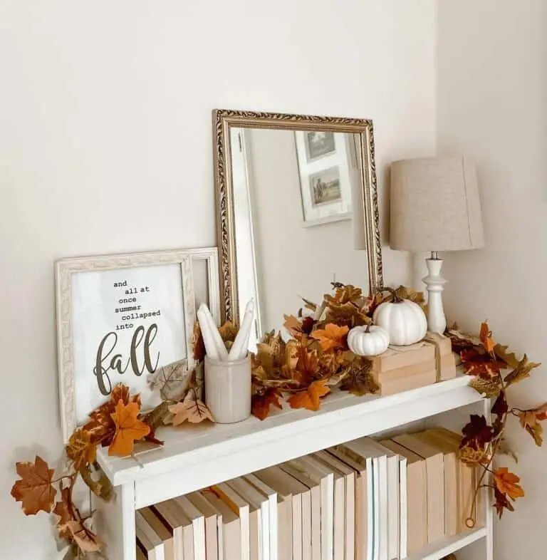 Bookshelf as Console Table