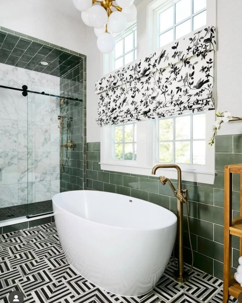 Botanical-Inspired Bathroom Elegance