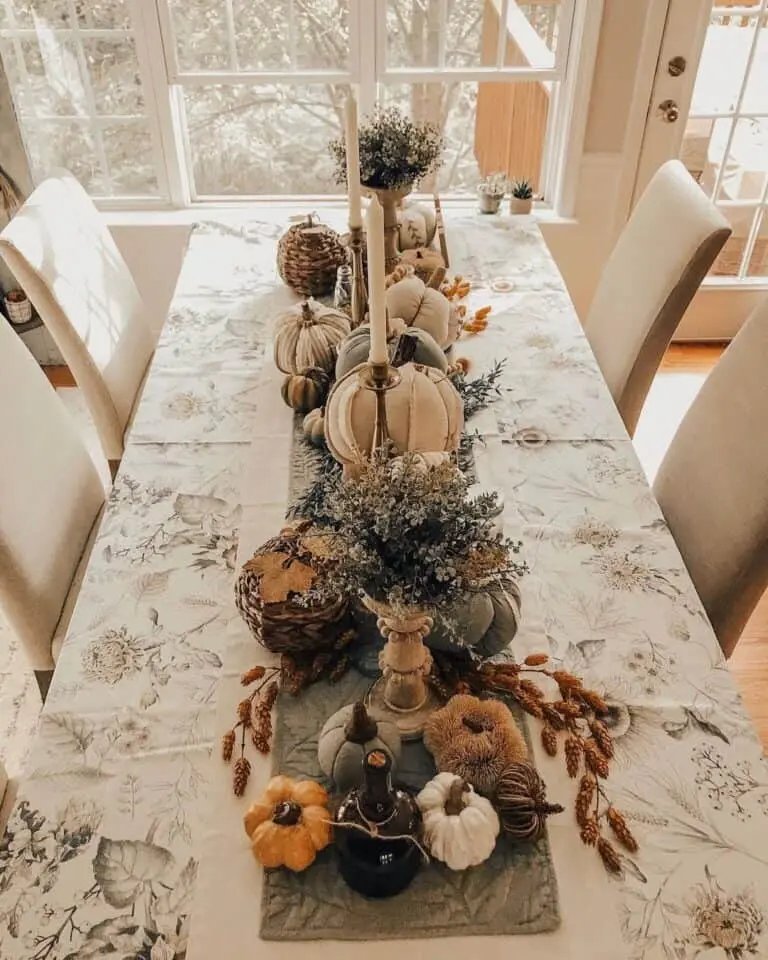 Botanical Pumpkin Table Decor