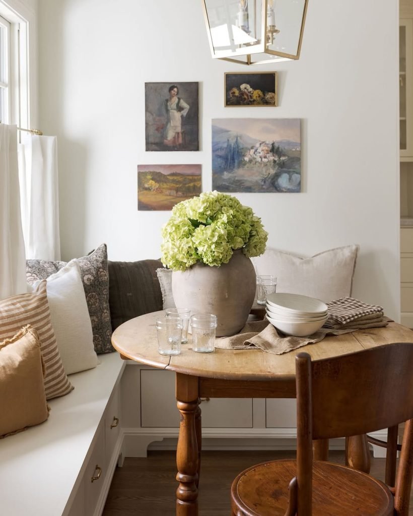 Breakfast Nook Art Setup
