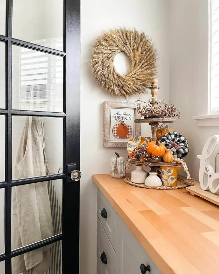 Bright Orange Fall Decor