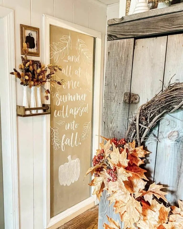 Brown Chalkboard Decor Ideas