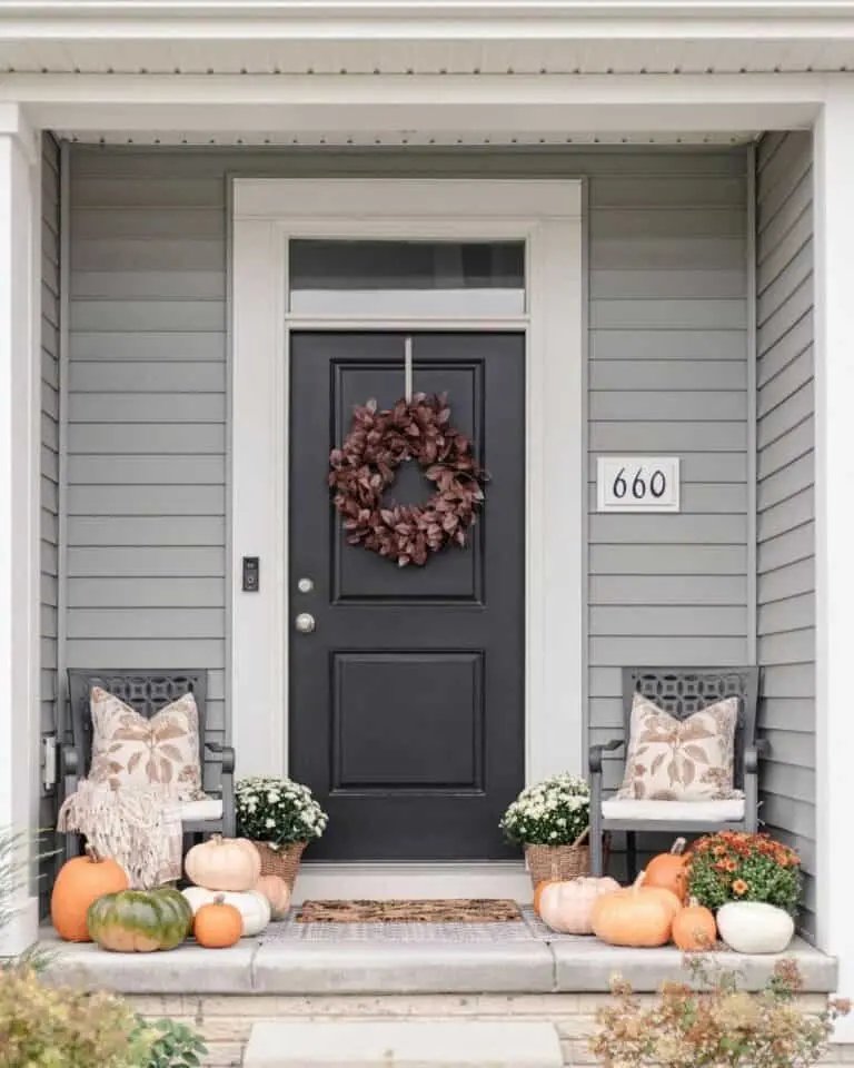 Burgundy Leaf Wreath Designs