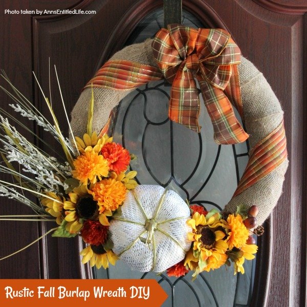 Burlap Rustic Fall Wreath
