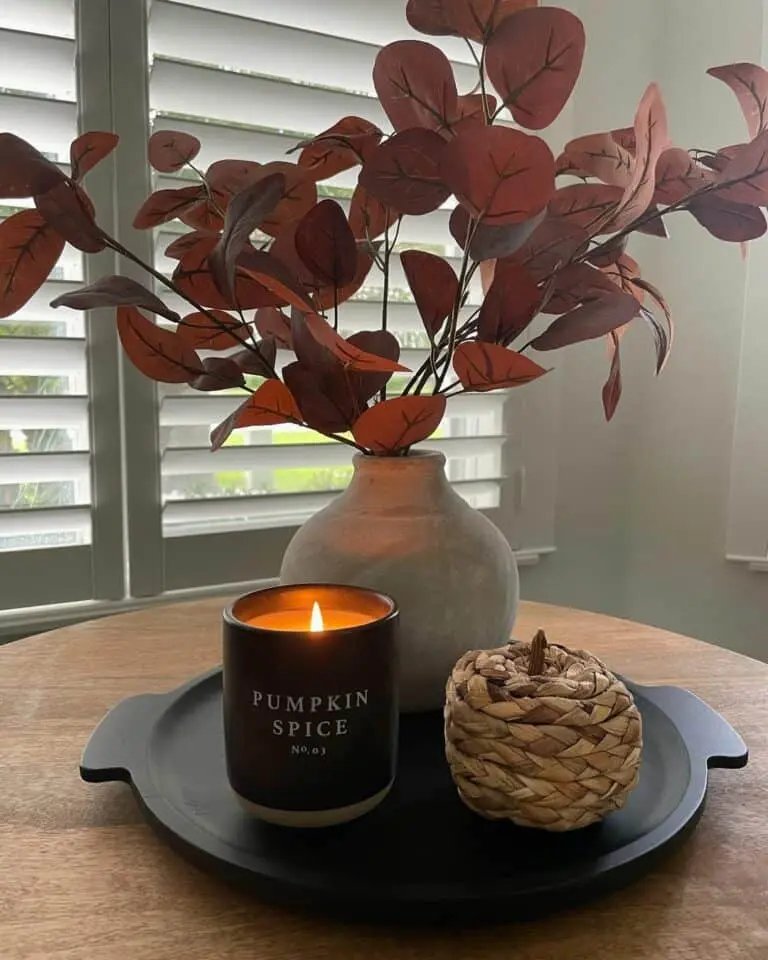 Calming Fall Table Arrangement