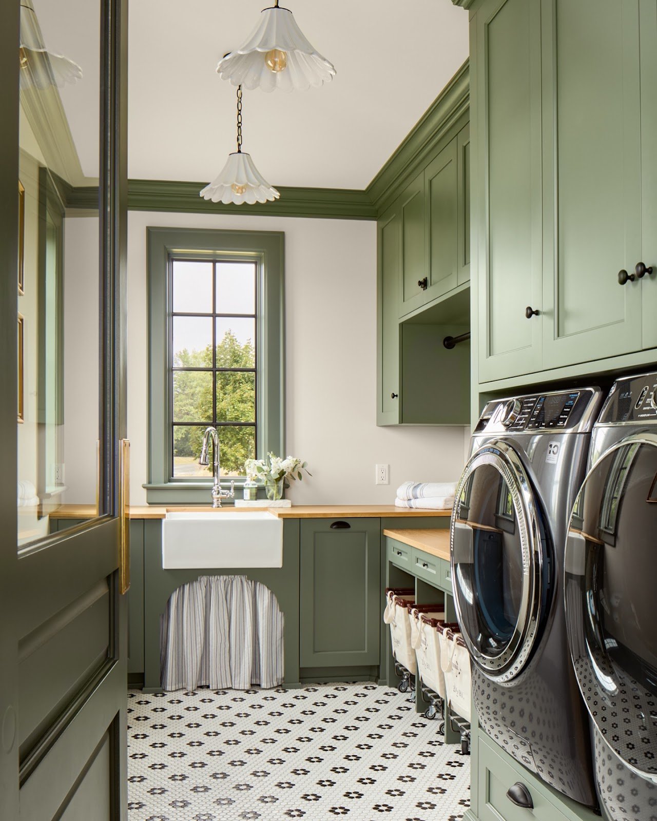 Calming Sage Laundry Design