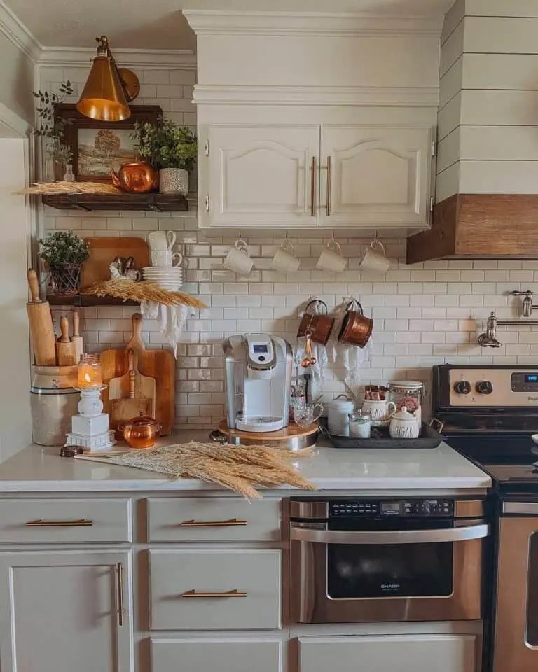 Candlelit Cozy Kitchen Corner