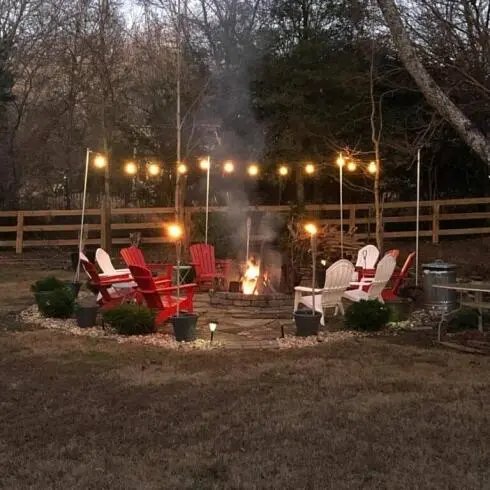 Chairs by Fire Pit