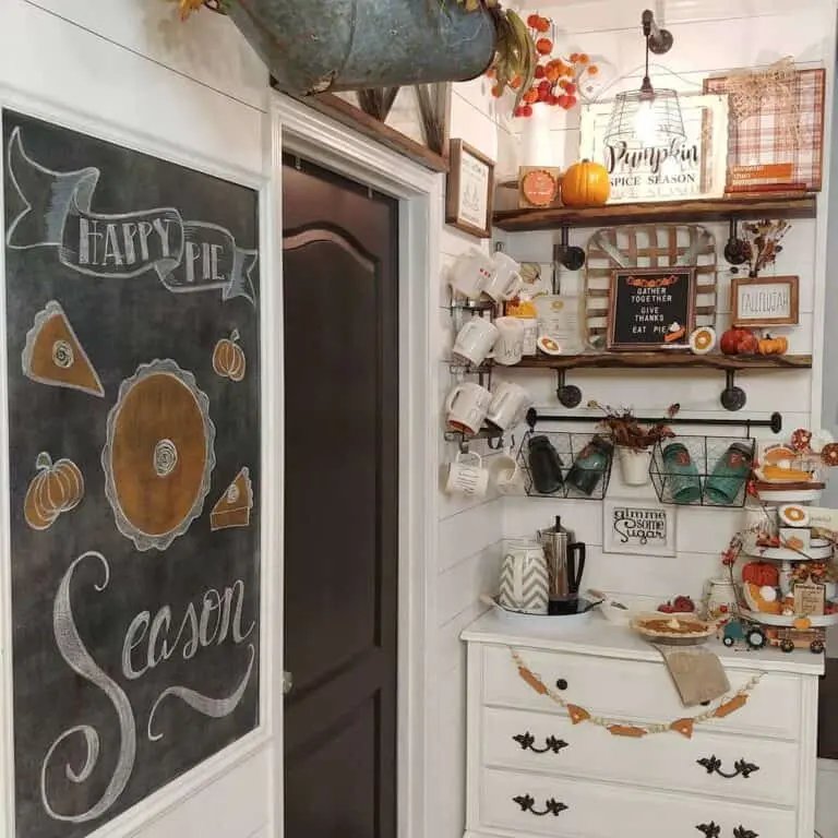 Chalkboard Coffee Bar Decor